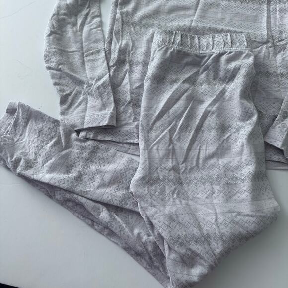 32 Degrees Girls' Grey Printed 2-Piece Pajama Set - Small - Picture 6 of 6